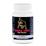 Maca 1000 plus Tribulus, Maca und Tribulus, 90 Kapseln, 1er Pack (1x 74g)